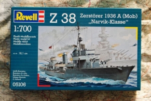 Revell 05106  Z-38 Zerstörer 1936A 